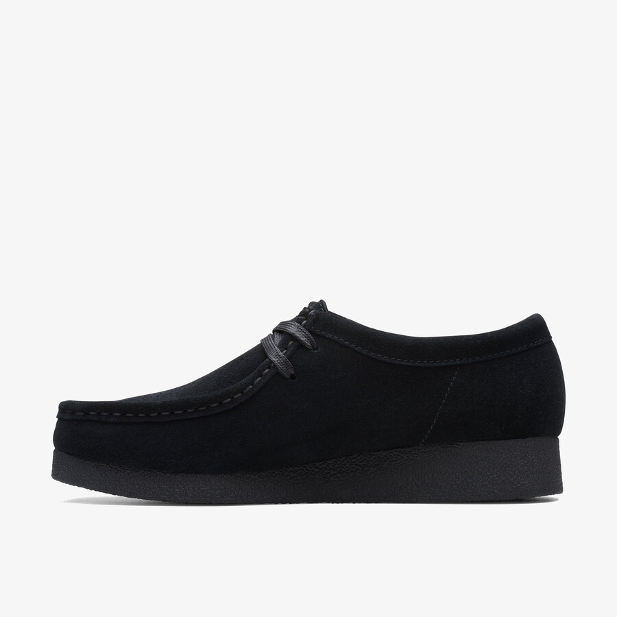 wallabee evo schoen - zwart suède